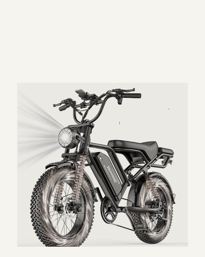 Le Volt, vélo électrique Maison Volt, sur fond crème, cadrage vertical